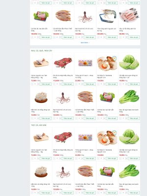 Giao diện website bán hàng giống bách hóa xanh -Theme Wordpress - GDDM002