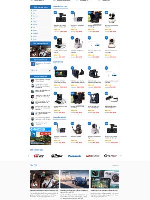 Giao diện website bán camera Ver2 -Theme Wordpress - GDDM006