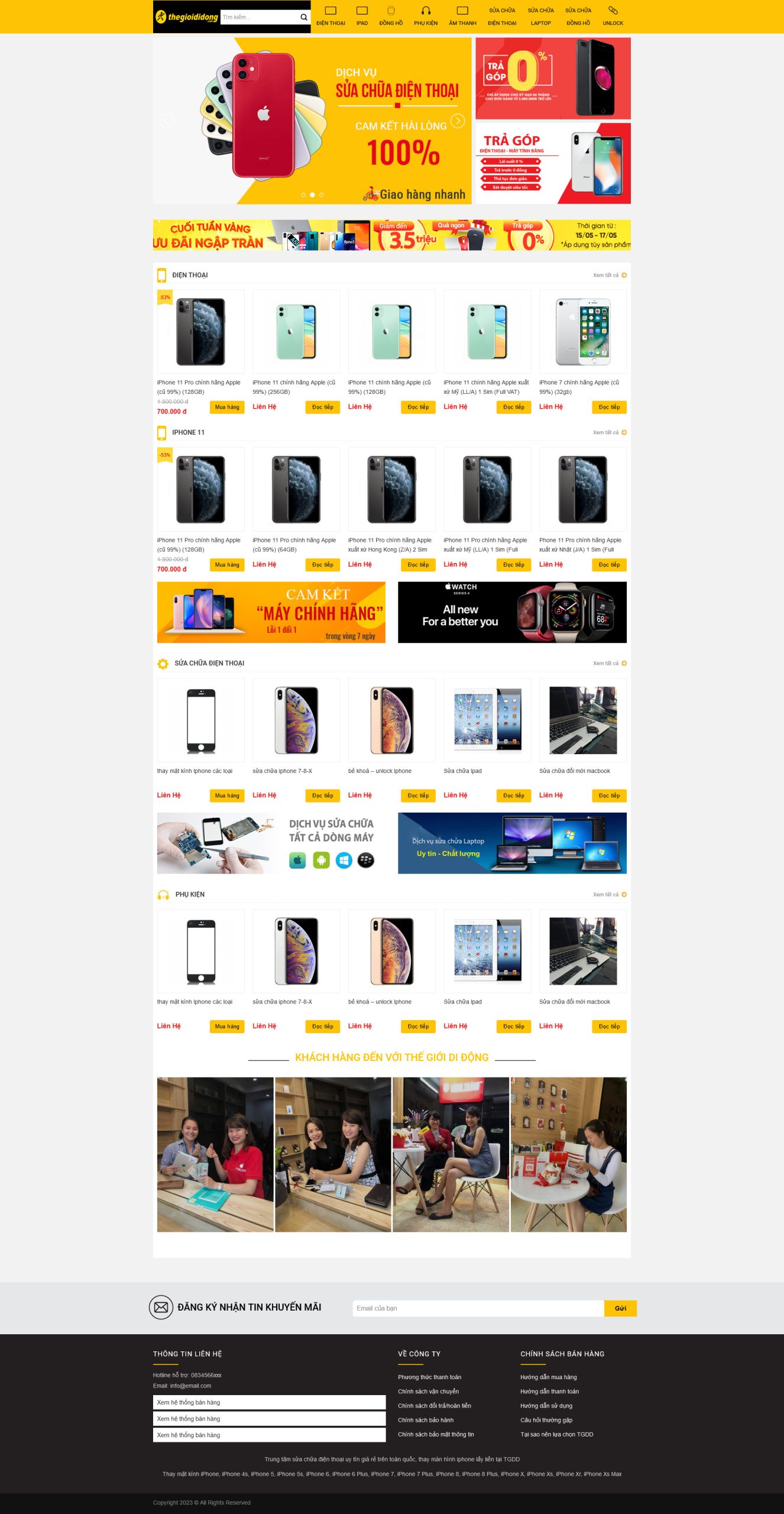 Giao diện website giống Thegioididong  -Theme Wordpress - GDDM012