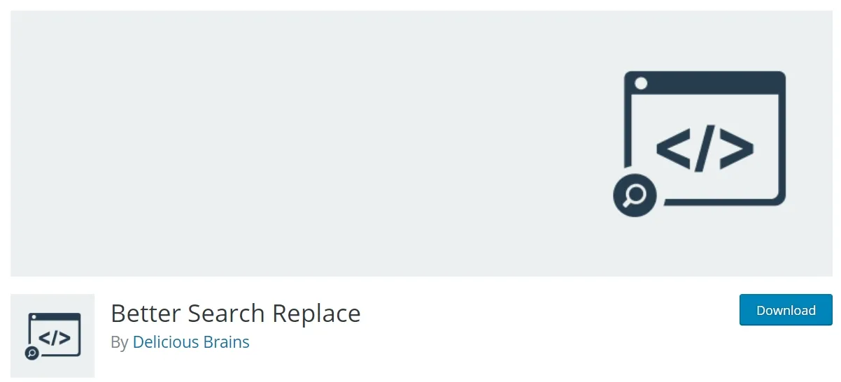 Tải plugin Better Search Replace 
