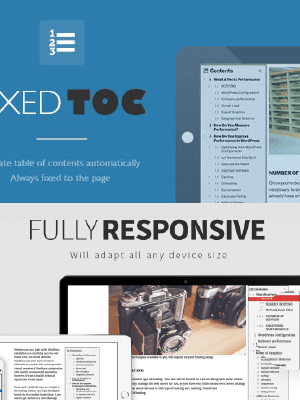 Fixed TOC -  Wordpress plugin
