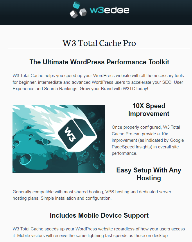 #1 Chia sẻ W3 Total Cache Pro – Plugin tạo Cache mạnh mẽ tối ưu tốc độ load trang