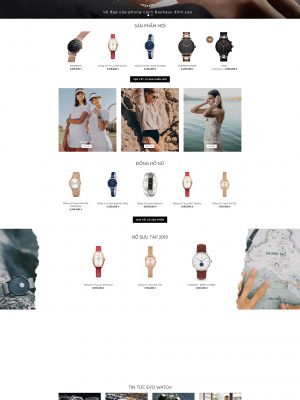 Giao diện website bán đồng hộ đẹp, chuẩn SEO - Theme Wordpress - GDDH010