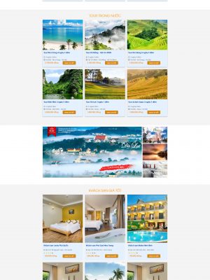 Giao diện website du lịch - đặt tour - Theme Wordpress - GDDL013