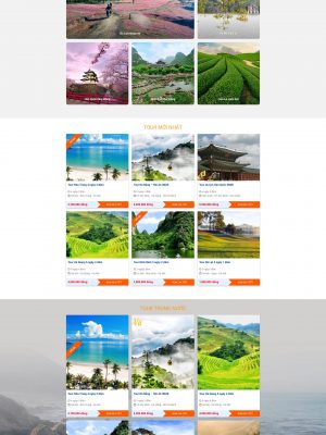 Giao diện website du lịch - đặt tour - Theme Wordpress - GDDL012