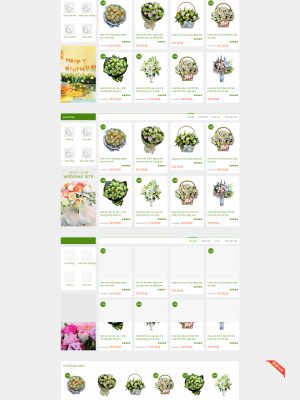 Giao diện website bán hoa - Wordpress Theme - GDHOA016